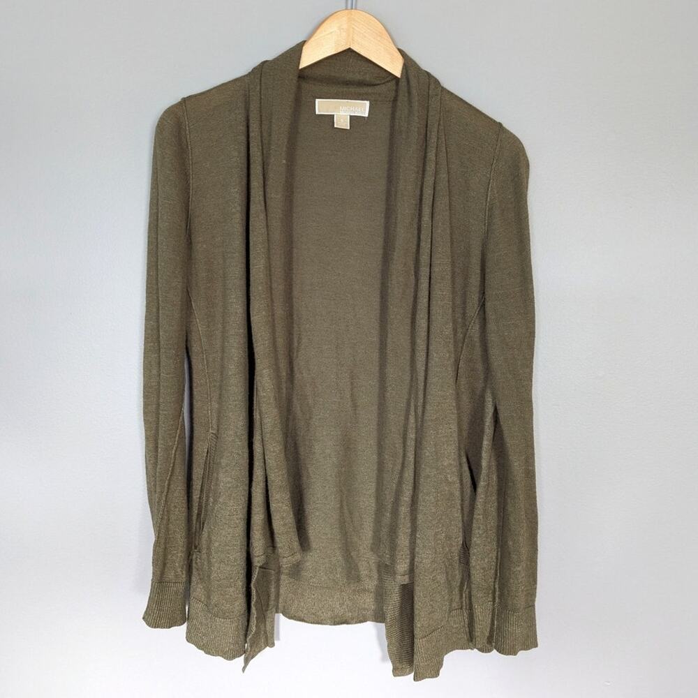 Michael Kors Olive Green Cardigan size Small